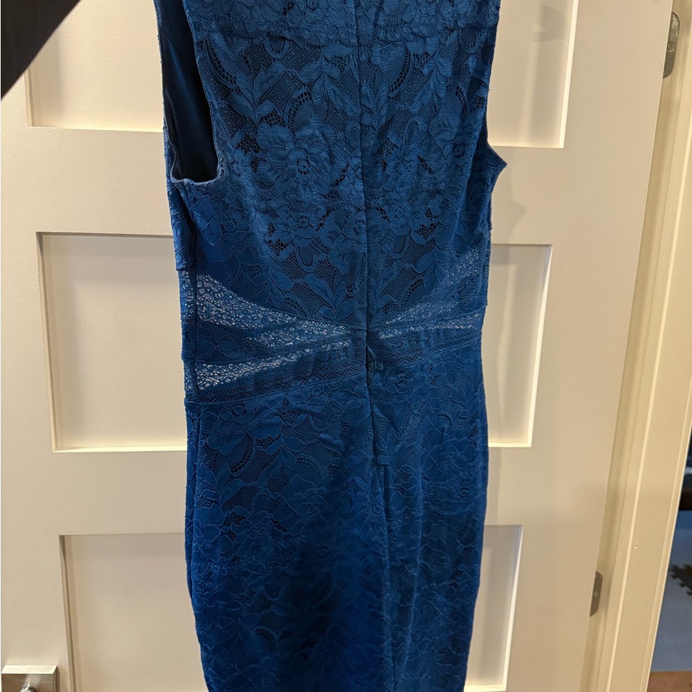 GUESS LACE BLUE DRESS - Picture 2 of 3